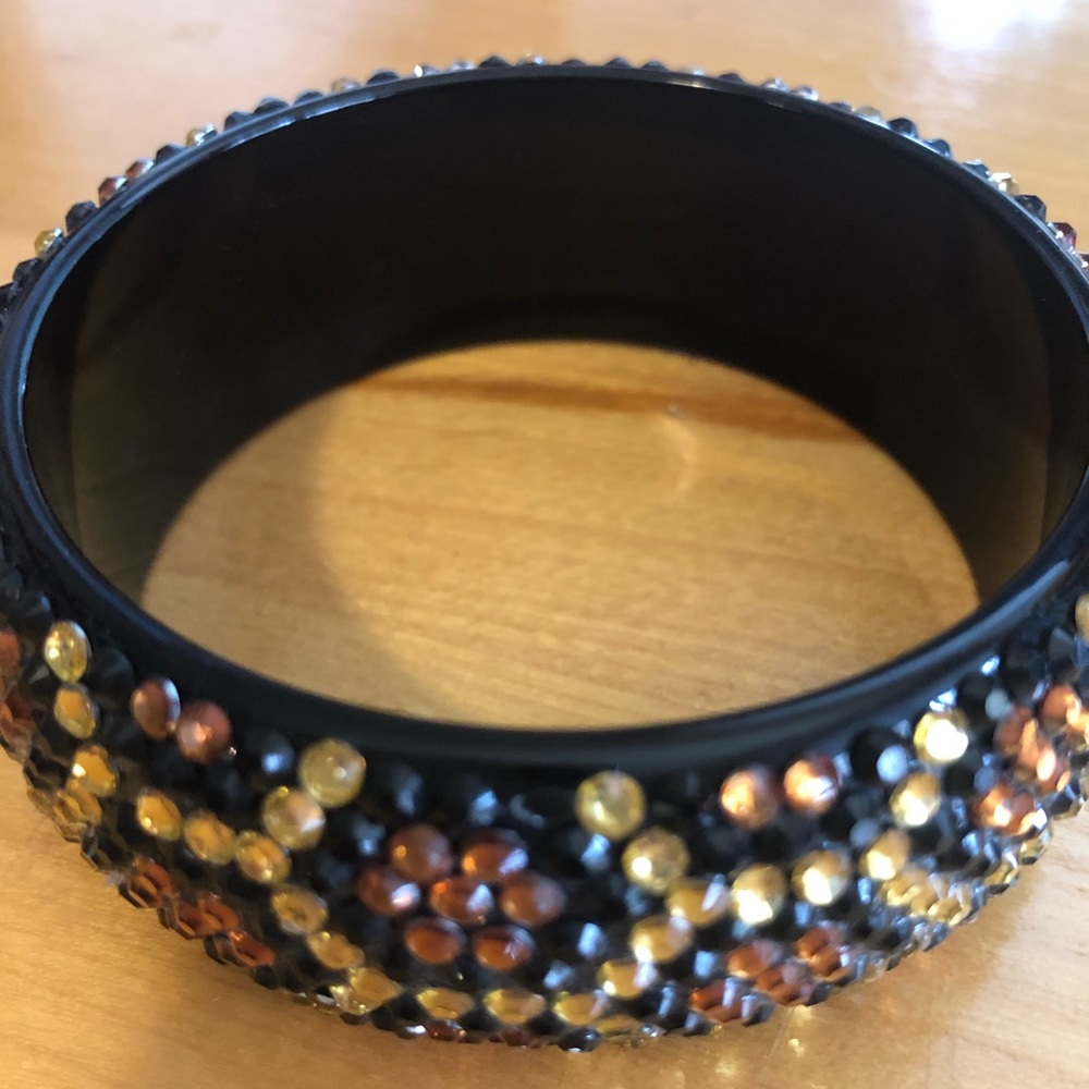 Leopard Animal Print Crystal Bangle